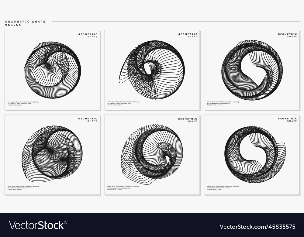 Dynamic lines abstract design set