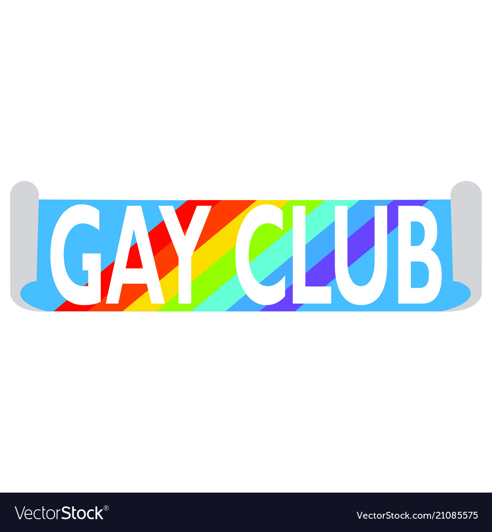 Gay club label Royalty Free Vector Image - VectorStock