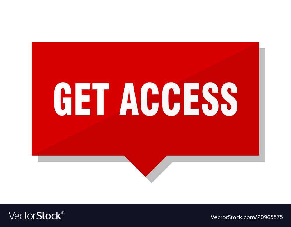 Get access red tag