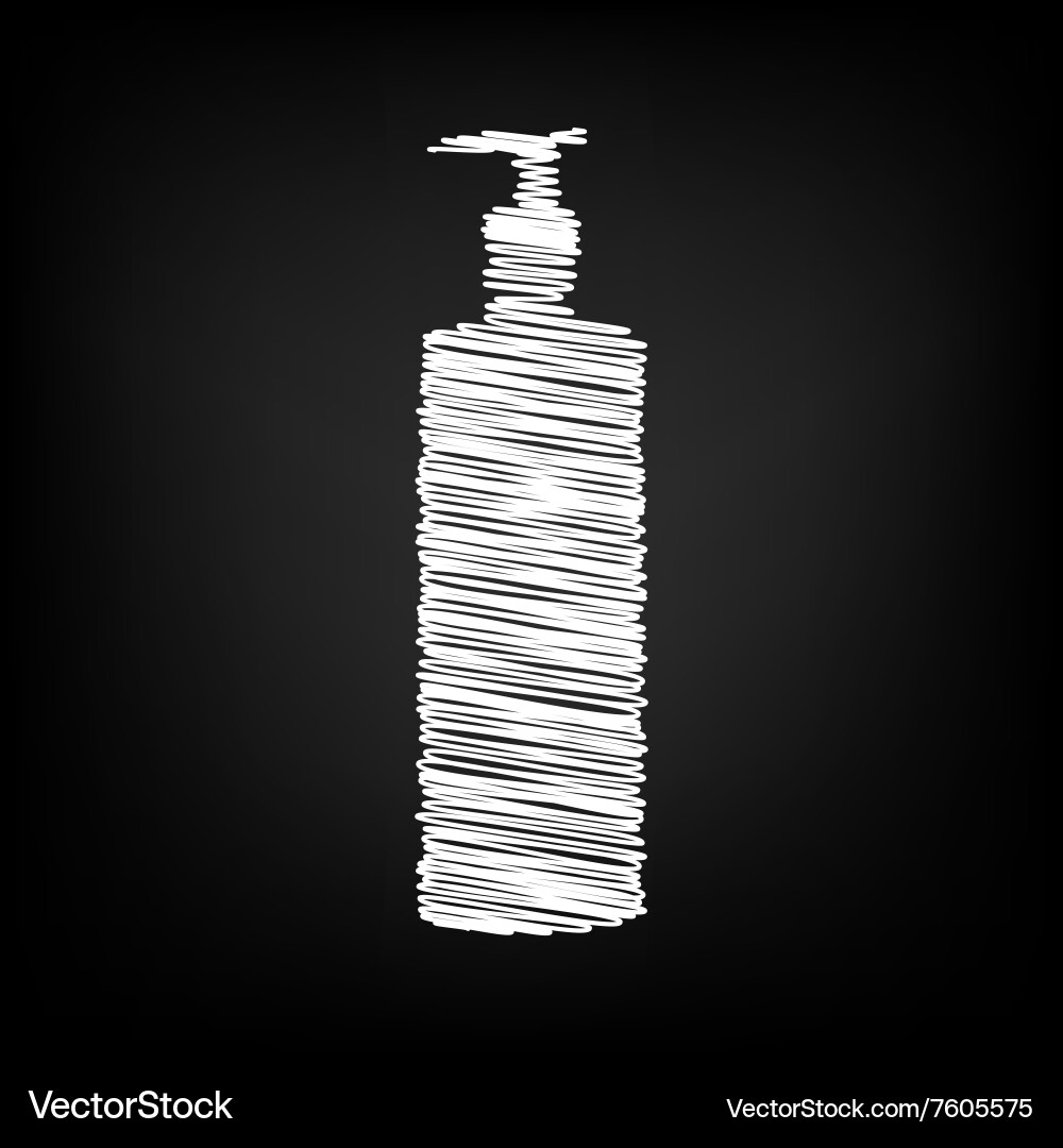Icon with chalk effect Royalty Free Vector Image