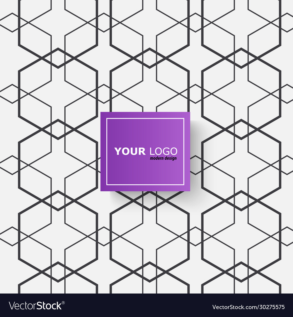 Modern Geometric Hexagon Pattern