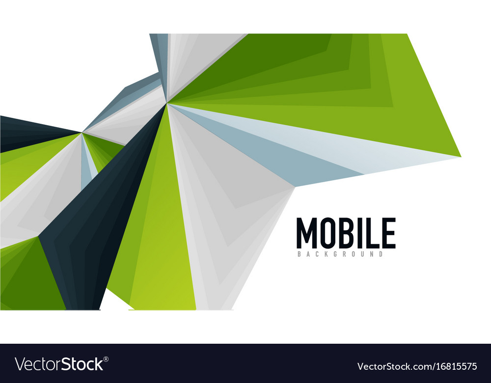 Modern triangle presentation template