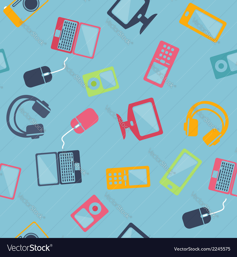 Seamless pattern of digital devices