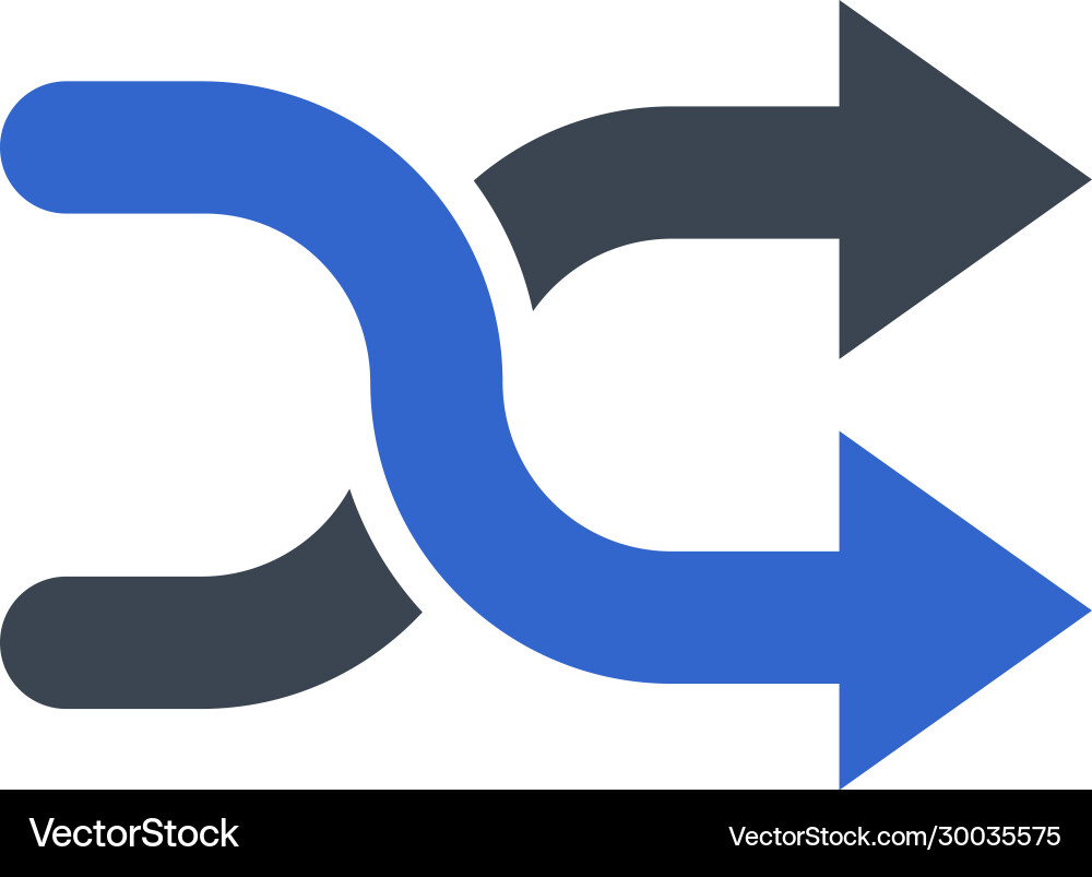 Shuffle random icon Royalty Free Vector Image - VectorStock