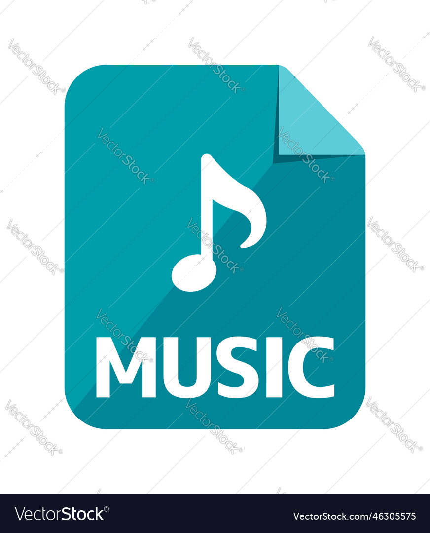 Various file type icon music