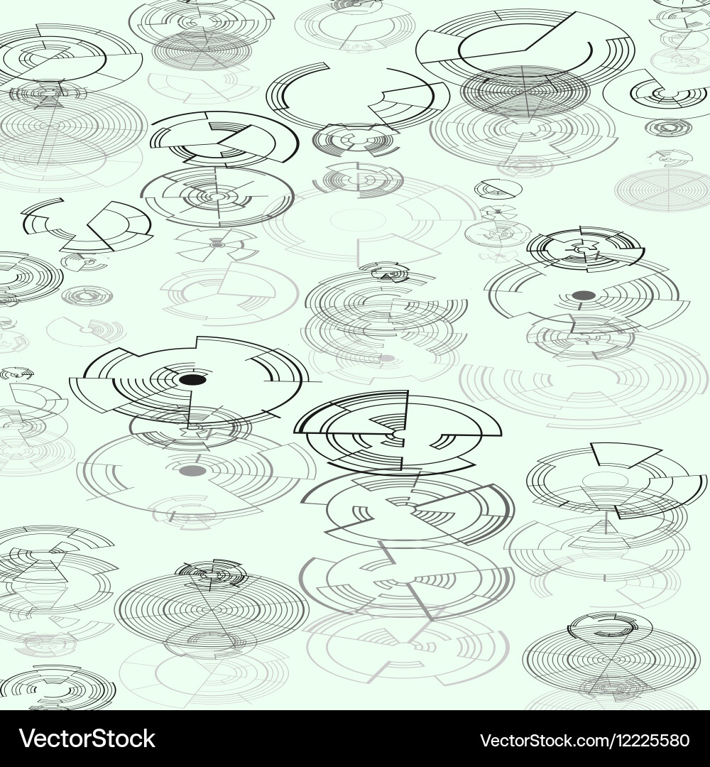 Abstract Hud Elements On White Background High Vector Image