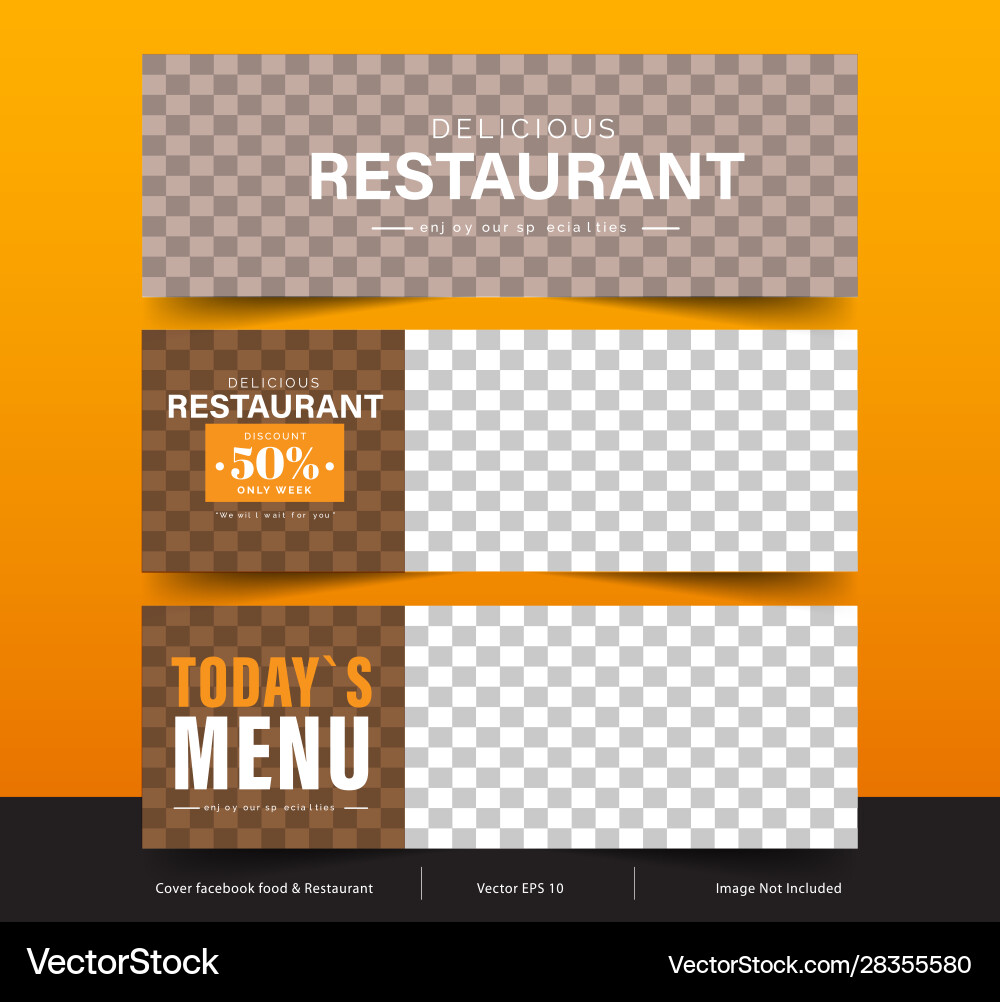 Design Banner For Social Networks Template Vector Image