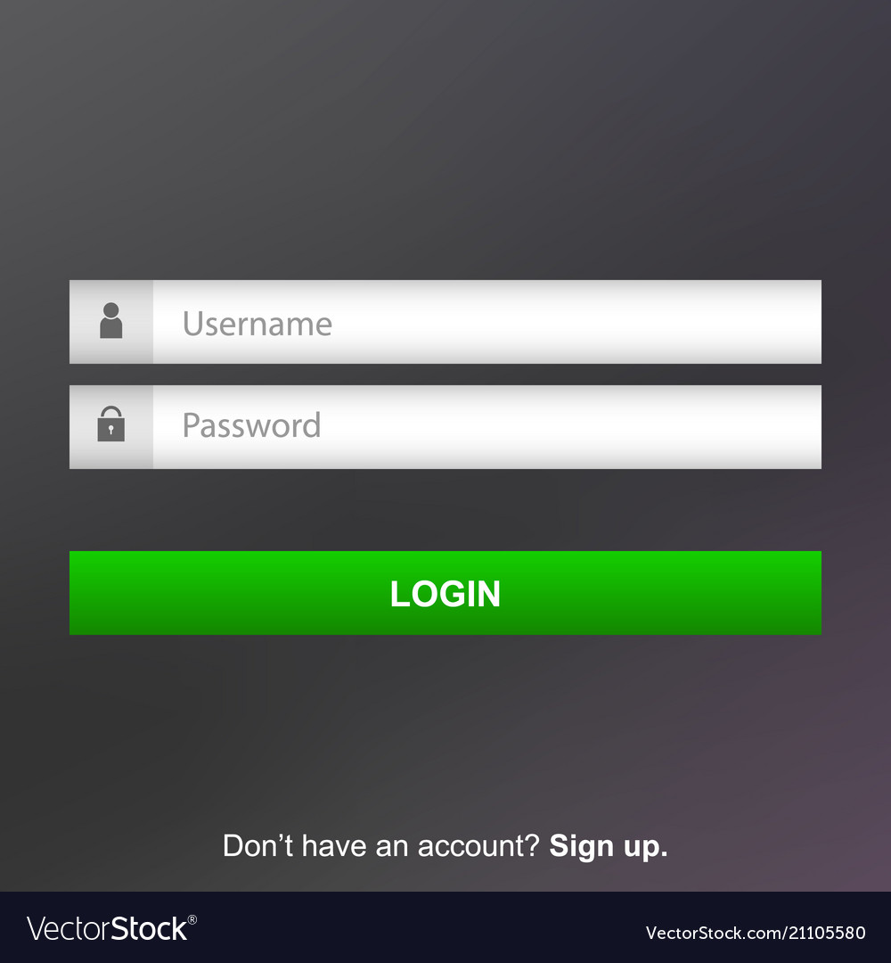 Password Login Form Page