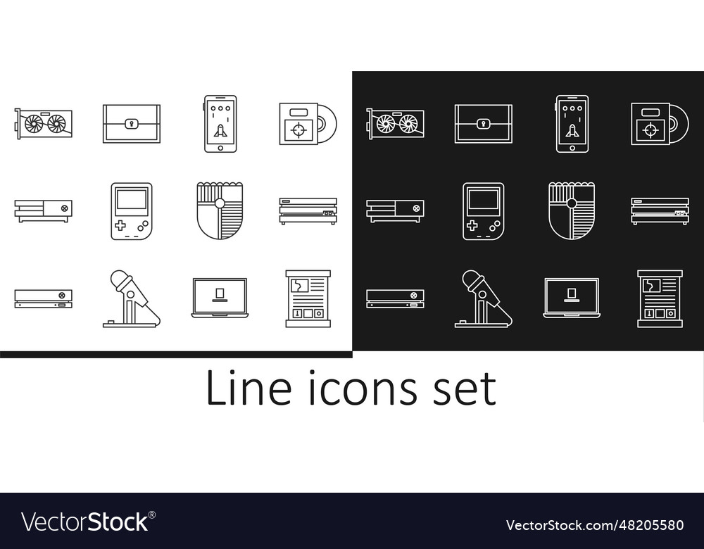 Set line game guide video console mobile