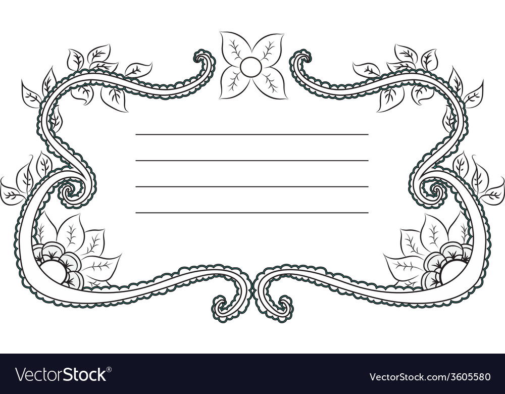 Template for text Royalty Free Vector Image - VectorStock