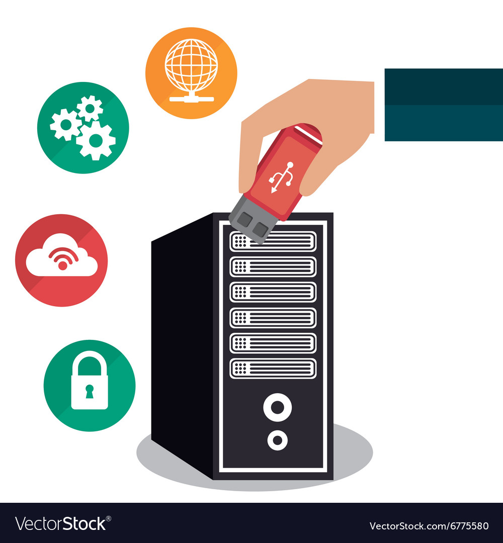 Universal serial bus Royalty Free Vector Image