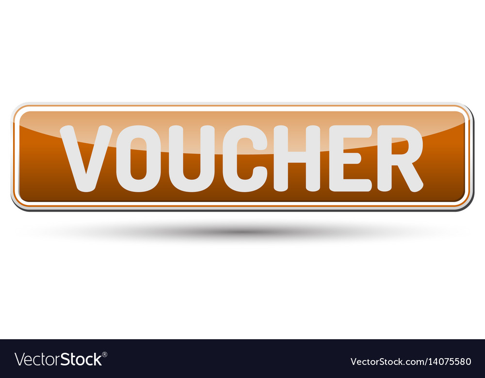 Voucher - abstract beautiful button with text
