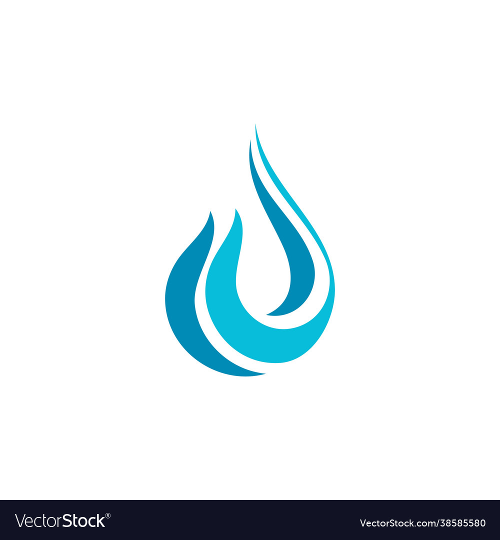 Water drop logo template Royalty Free Vector Image