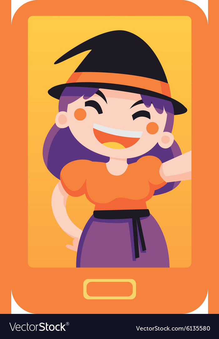 Witch taking a selfie