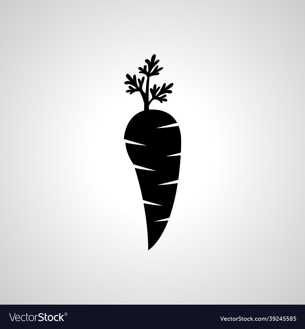 Carrot simple icon isolated