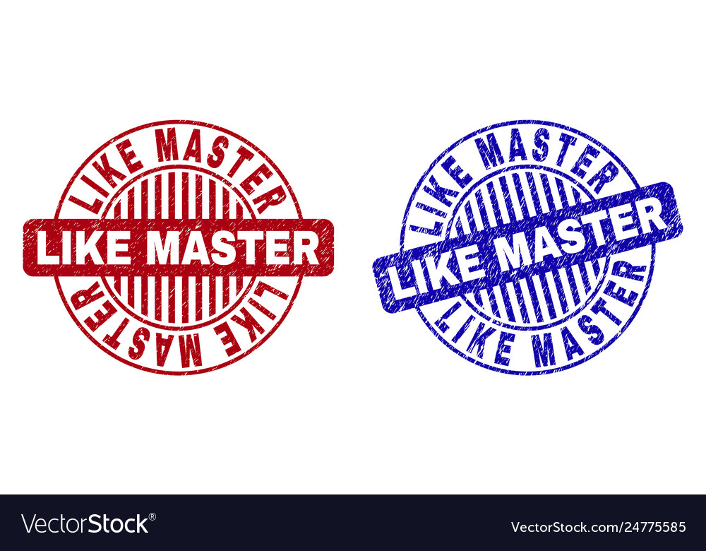 Grunge like master textured round watermarks