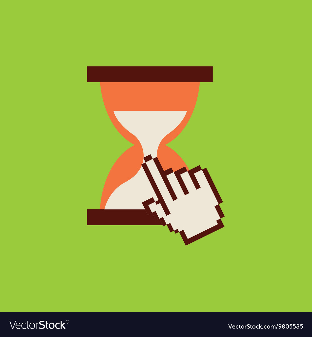 Hourglass pointer mouse time