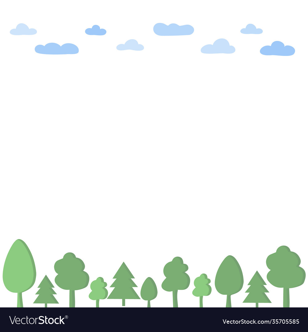 Isolated Line Trees with Sky