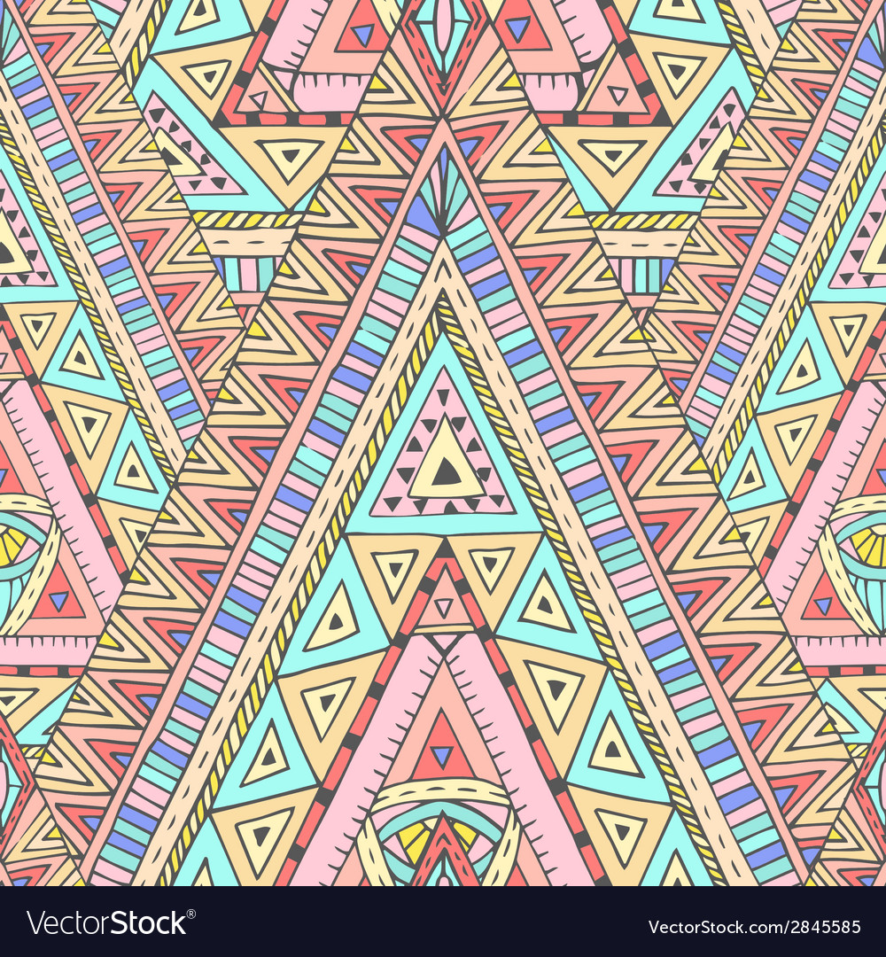 Seamless pattern with geometric elements