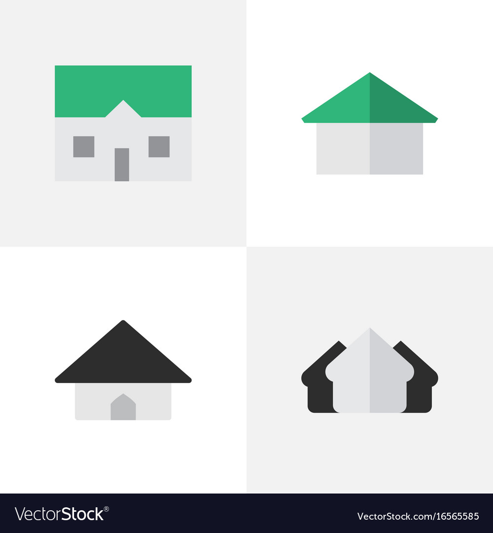 Set of simple property icons