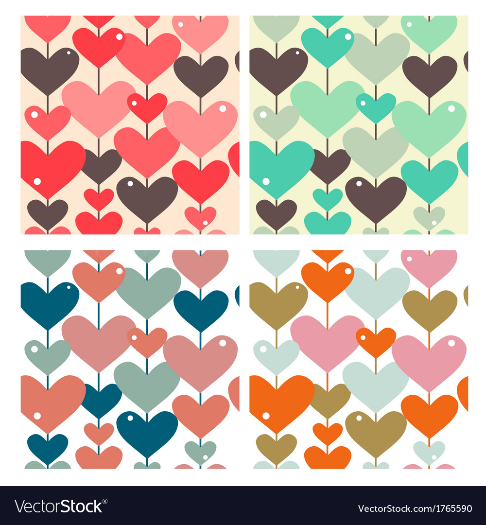 Abstract Heart Patterns