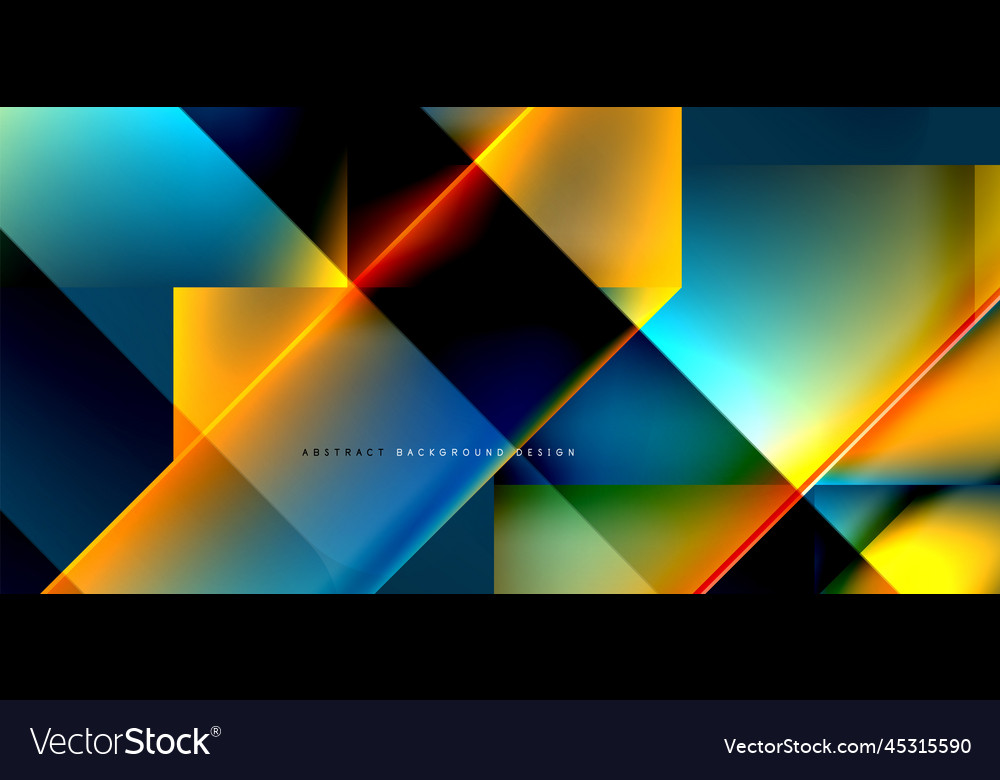 Dynamic triangle design with fluid gradient colors vector image Dynamic triangle design with fluid gradient colors