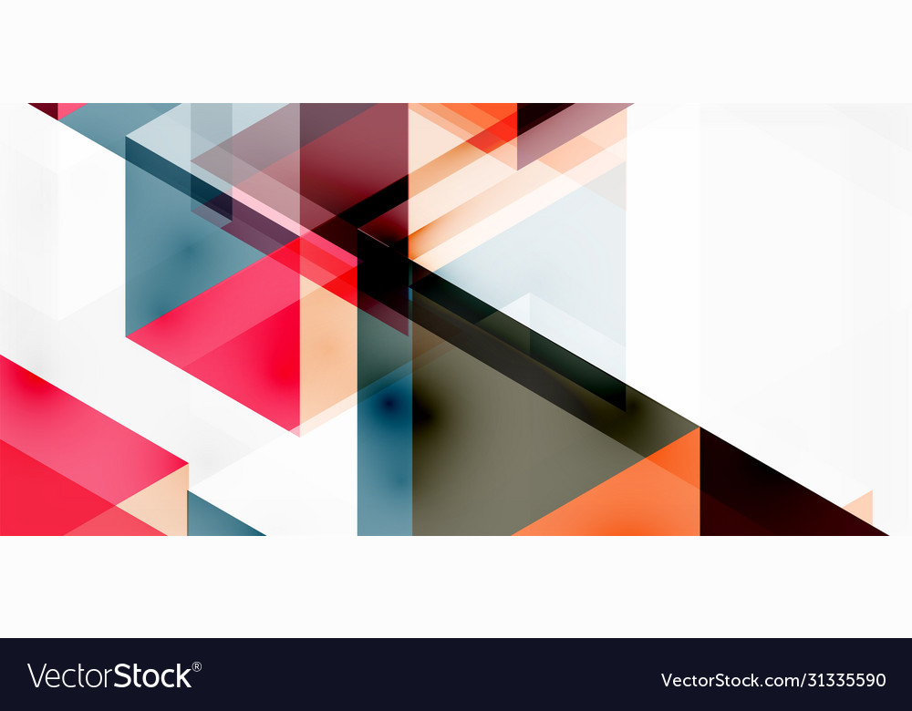 Geometric abstract background mosaic triangle vector image Geometric abstract background mosaic triangle
