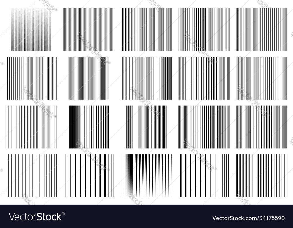 Halftone vertical straight parallel and random vector image Halftone vertical straight parallel and random