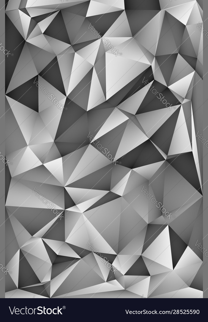 Multi-color geometric triangular low poly vector image Multi-color geometric triangular low poly