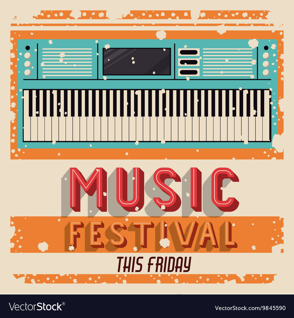 Music festival isolated icon design