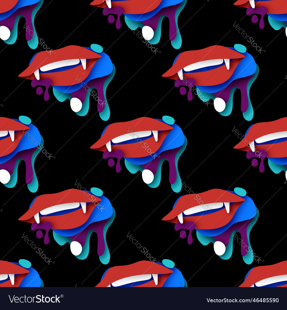 Psychedelic Vampire Pattern