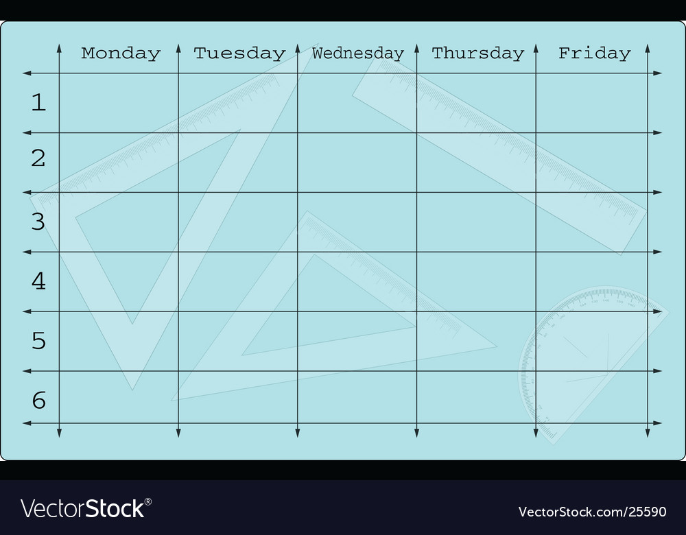 School scheduler with mathematical equipments