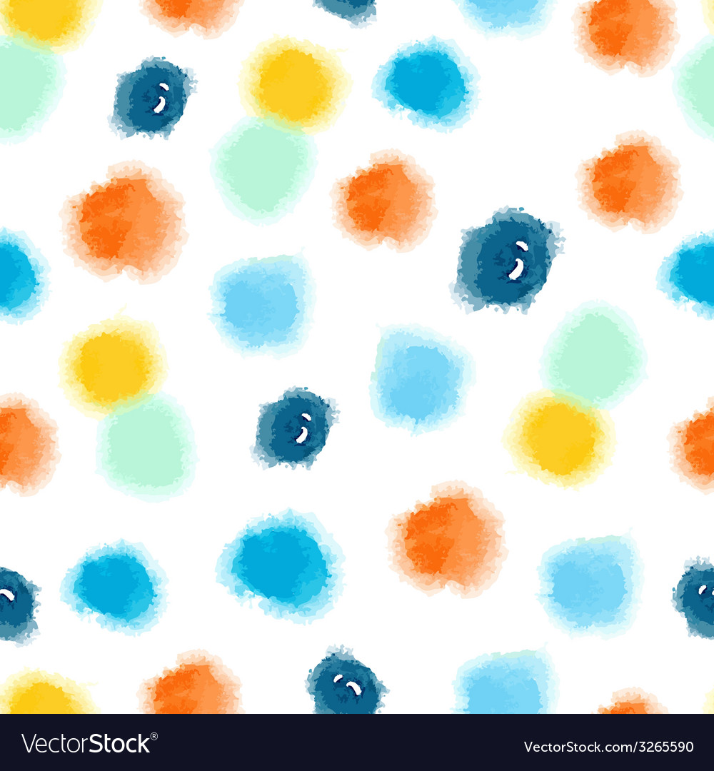 Seamless watercolor dots background