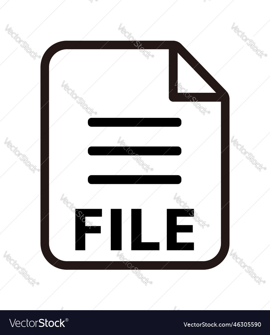 Various file type icon vector image Various file type icon