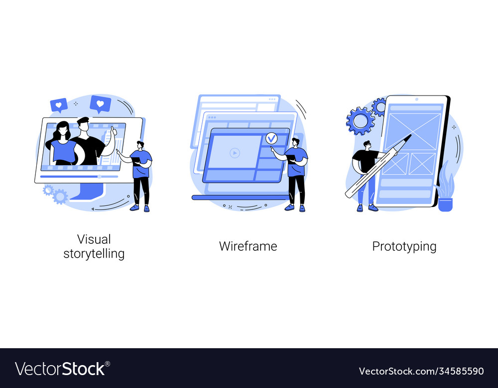 Web page layout abstract concept vector image Web page layout abstract concept