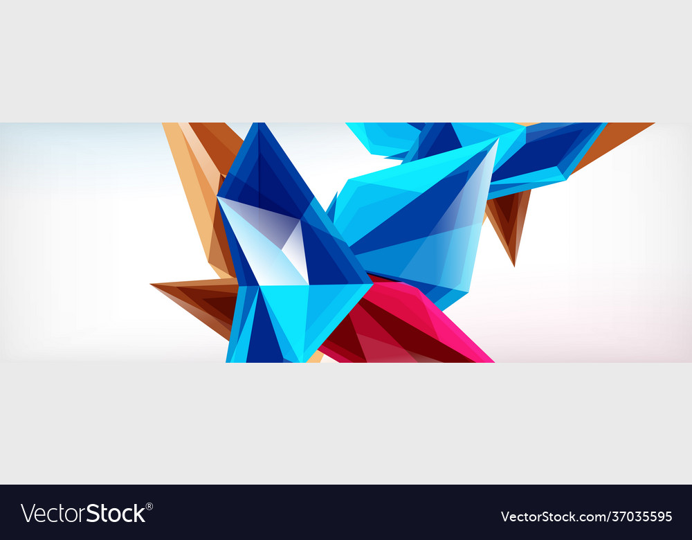 3d triangles and pyramids abstract vector image 3d triangles and pyramids abstract