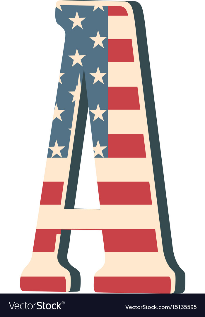 capital 3d letter a