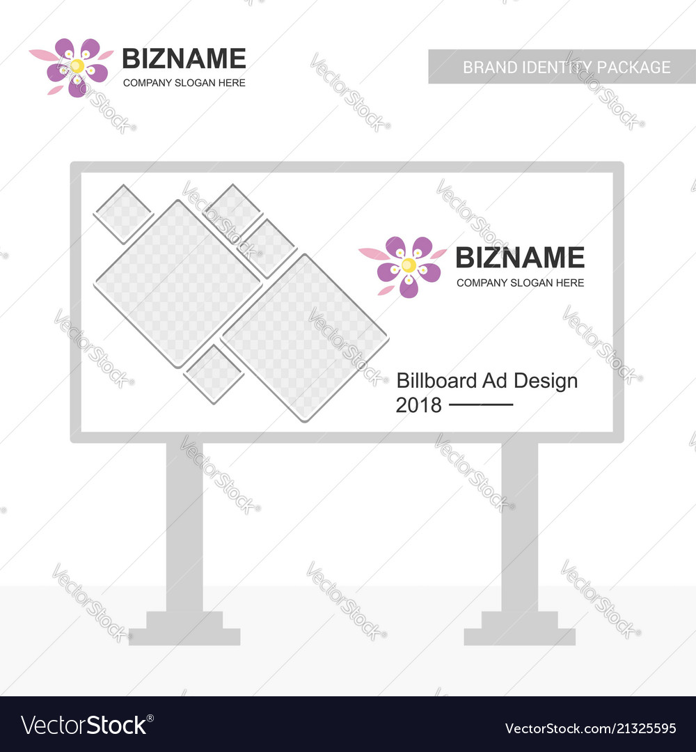 Company bill board design with creative