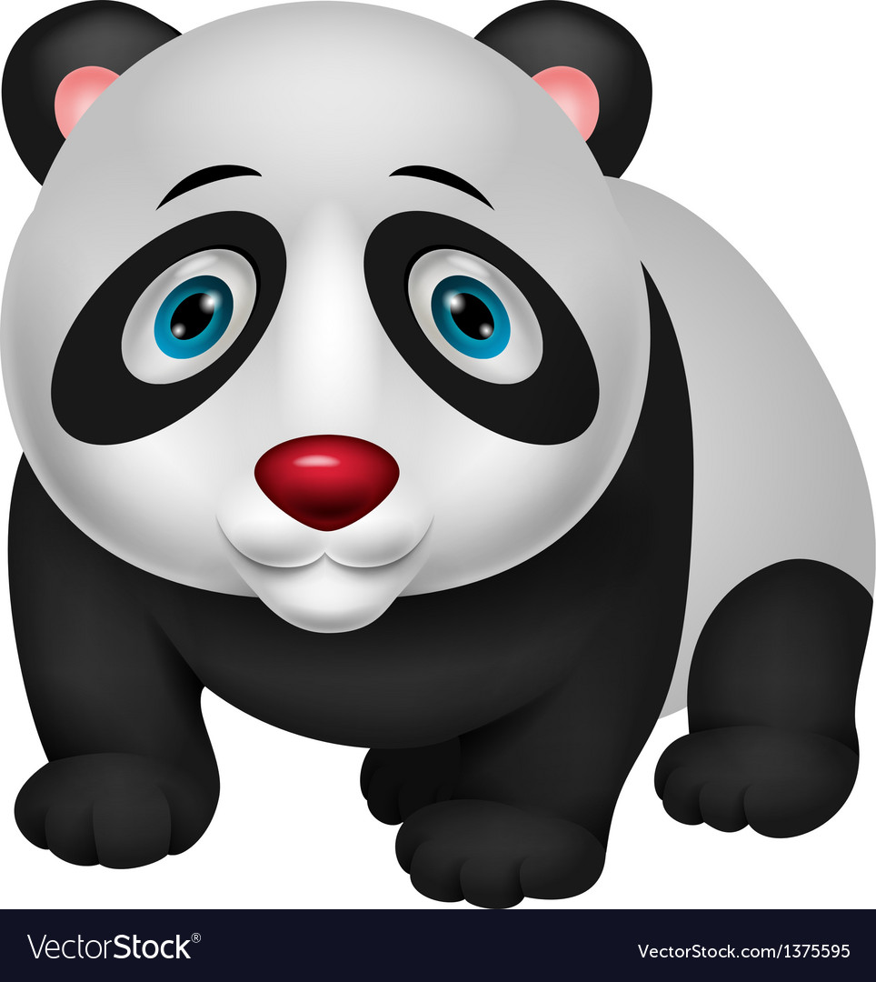 Cute panda cartoon