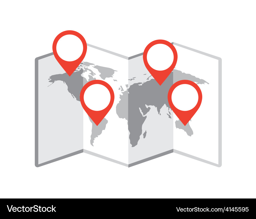 Map location Royalty Free Vector Image - VectorStock