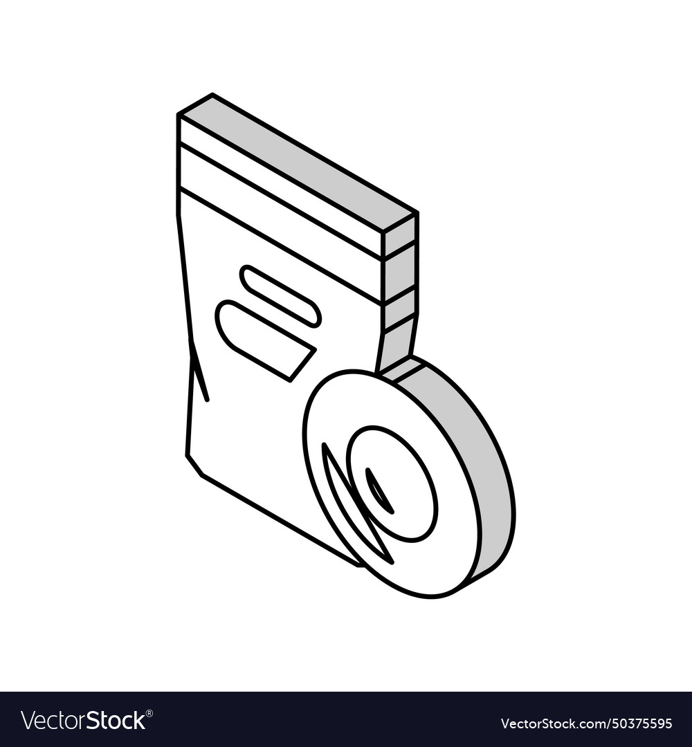 Patch test skin isometric icon