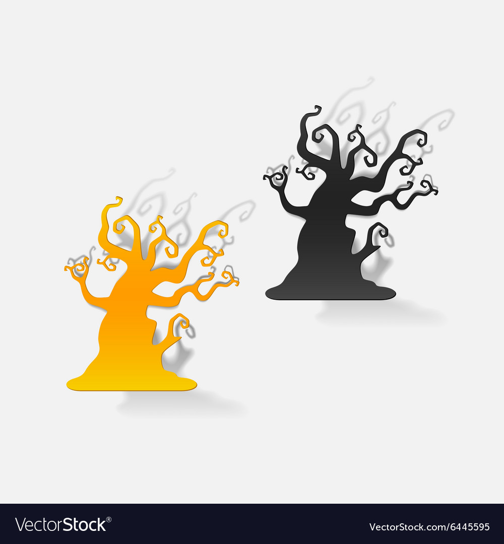 Realistic design element tree
