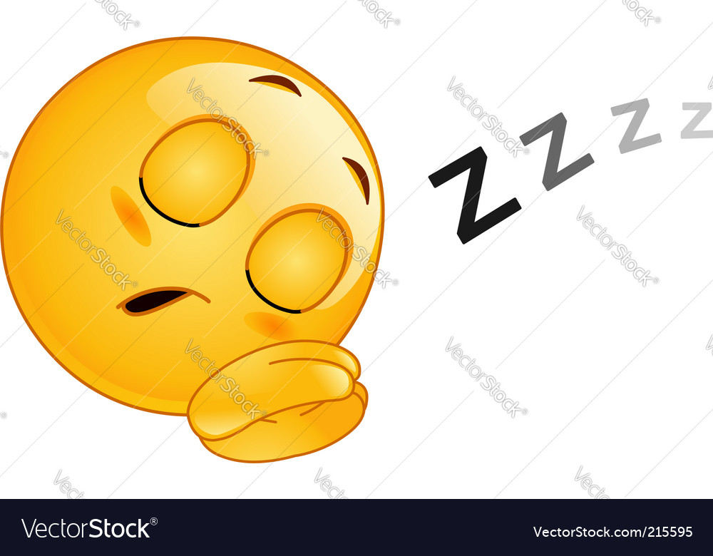 Sleeping Emoticon Royalty Free Vector Image Vectorstock 9402