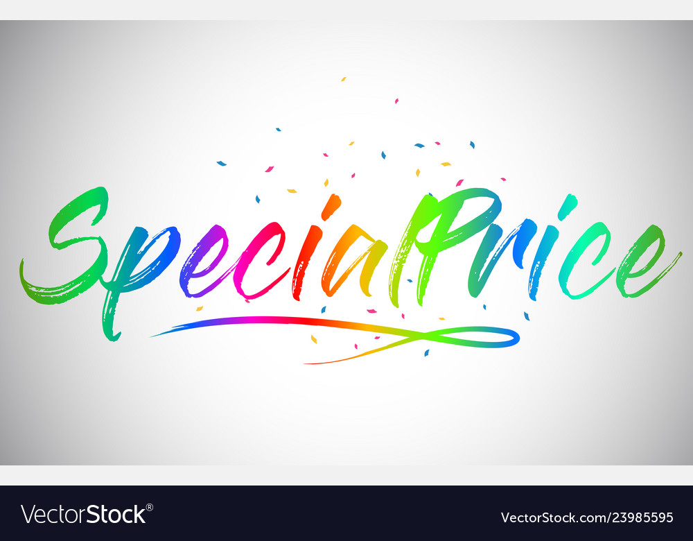 Specialprice creative word text