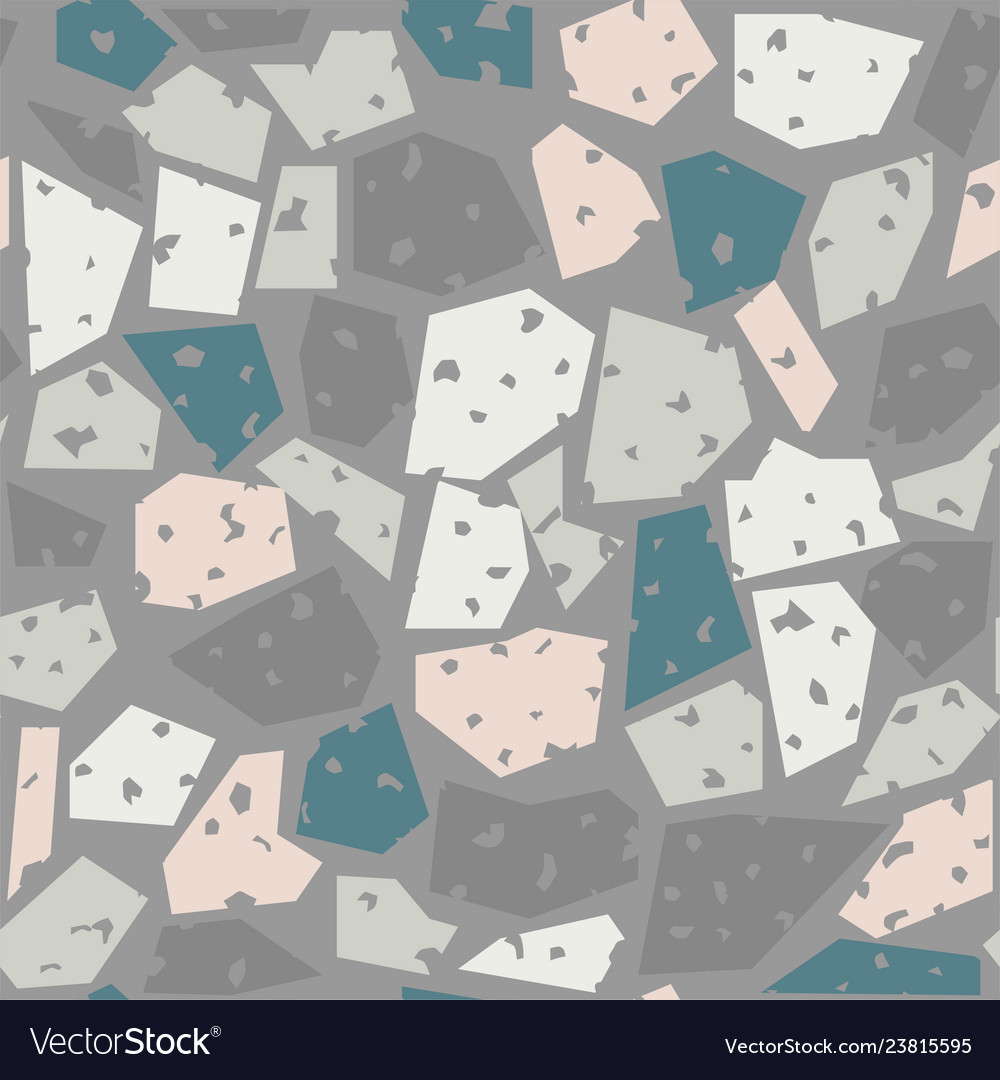 Terrazzo colorful seamless pattern abstract repeat vector image Terrazzo colorful seamless pattern abstract repeat
