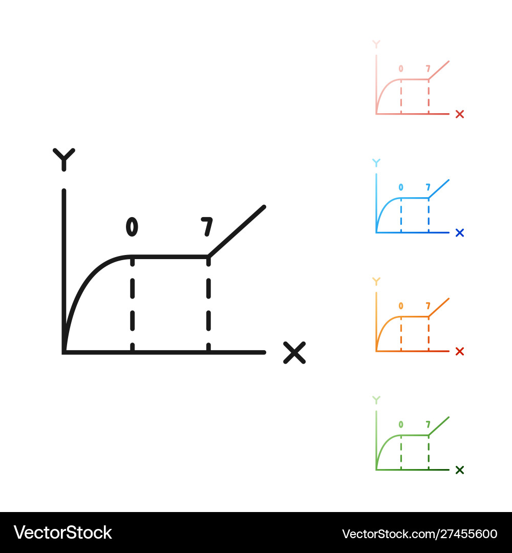 Black pie chart infographic icon isolated on white