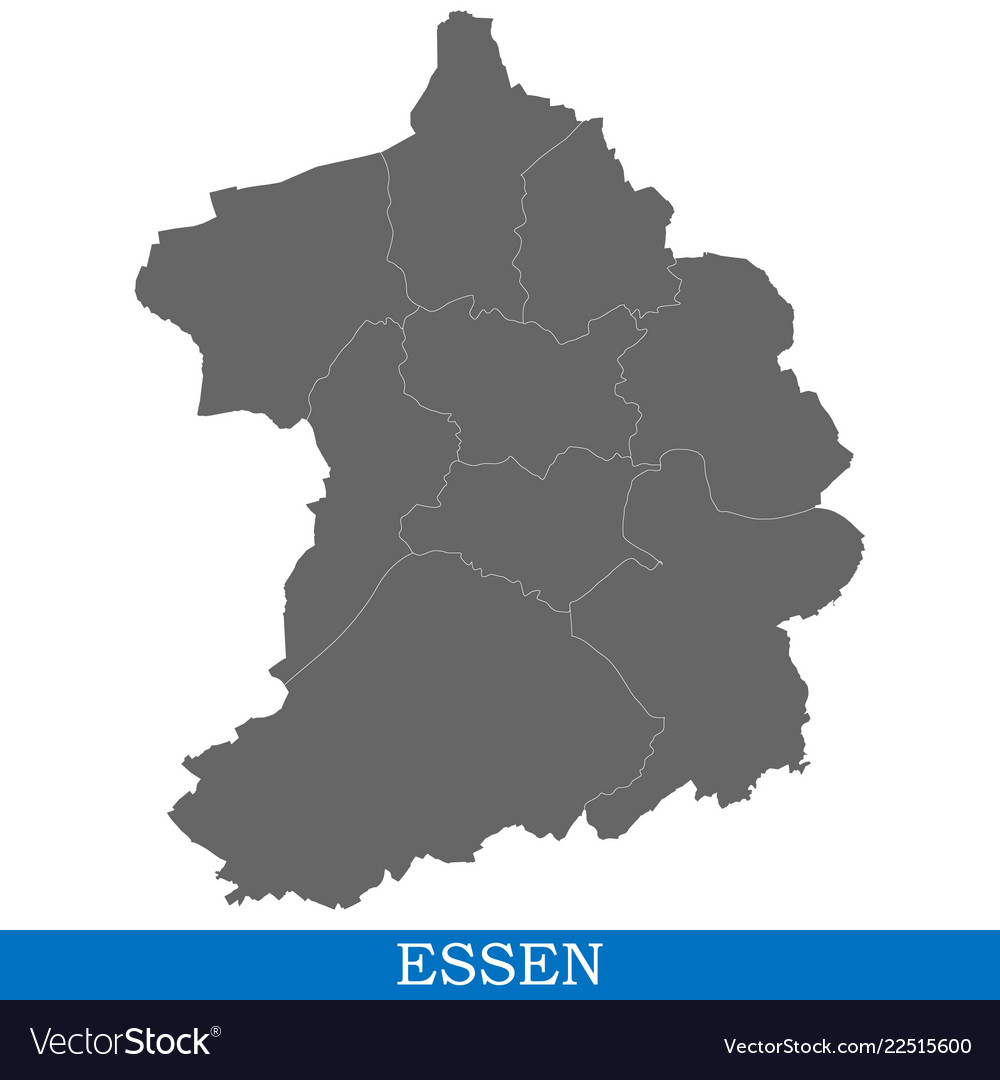 High quality map city of germany vector image High quality map city of germany