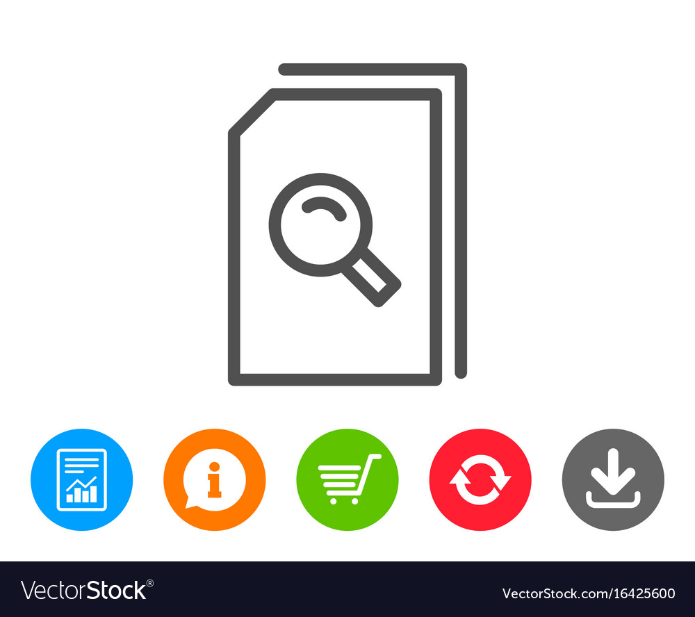 Magnifier Document Search Icon