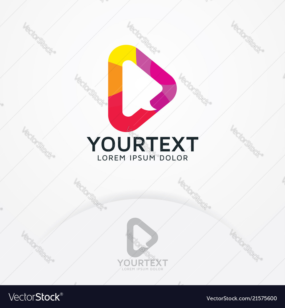 Media communication logo Royalty Free Vector Image