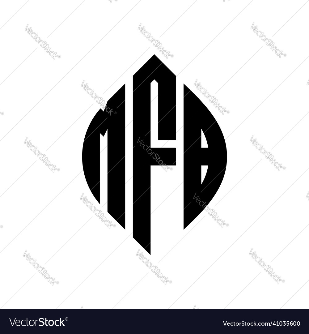 Mfb circle letter logo design